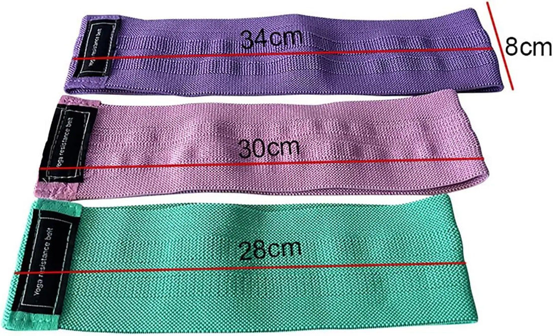 Resistance Bands, Exercise Workout Bands for Women and Men, 3 Set of Stretch Bands for Booty Legs, Pilates Flexbands